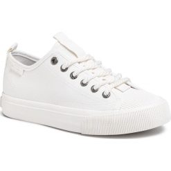 Trampki BIG STAR - FF274187 White. Białe półbuty damskie BIG STAR, bez wzorów, z gumy, retro, bez obcasa, na płaskiej podeszwie, bez zapięcia. Za 119,00 zł.
