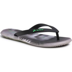 Japonki RIDER - R1 Energy 360 Ad 83056 Grey/Black/Green 25056. Czarne klapki męskie Rider, z tworzywa sztucznego, bez zapięcia. W wyprzedaży za 89,00 zł.
