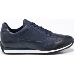 Gino Rossi - Buty. Szare t-shirty męskie marki Gino Rossi, ze skóry, na sznurówki. W wyprzedaży za 299,90 zł.