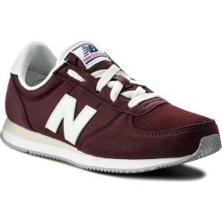 Sneakersy NEW BALANCE - KL220CDY Bordowy. Czerwone trampki chłopięce New Balance, ze skóry ekologicznej, na sznurówki. Za 249,00 zł.