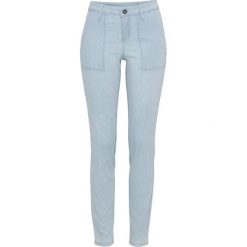 Dżinsy SKINNY w paski bonprix niebieski w paski. Niebieskie jeansy damskie bonprix. Za 109,99 zł.