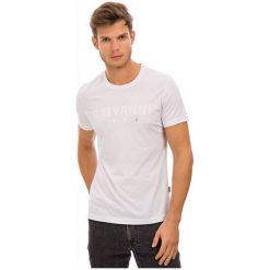 Galvanni T-Shirt Męski Kostendil Xl Biały. Białe koszulki męskie marki GALVANNI, xl, z nadrukiem, z bawełny, bez kołnierzyka, bez rękawów. Za 109,00 zł.