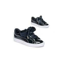 Buty Puma BASKET HEART PATENT WN'S. Czarne trampki i tenisówki damskie Puma, bez wzorów, bez zapięcia. Za 319,20 zł.