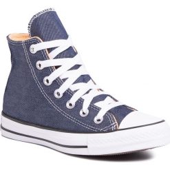 Trampki CONVERSE - Ctas Hi 167870C Navy/White/Black. Niebieskie półbuty damskie Converse, bez wzorów, z gumy, bez zapięcia. W wyprzedaży za 229,00 zł.