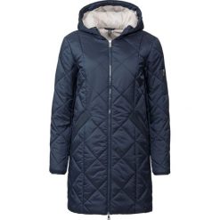 Płaszcz pikowany dwukolorowy bonprix ciemnoniebiesko-kamienisty. Niebieskie płaszcze damskie marki bonprix. Za 149,99 zł.