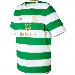 Koszulka Celtic F.C.Home Kit. Koszulki męskie New Balance, s, bez wzorów, z poliesteru, z kontrastowym kołnierzykiem, bez rękawów, do piłki nożnej. W wyprzedaży za 129,99 zł.