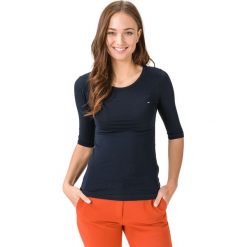 Tommy Hilfiger Essential Koszulka Niebieski. Niebieskie koszulki damskie TOMMY HILFIGER, s, bez wzorów, z elastanu, bez kołnierzyka, z długim rękawem. Za 221,95 zł.