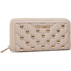 Duży Portfel Damski LOVE MOSCHINO - JC5626PP0AKE0110 Avorio. Brązowe portfele damskie Love Moschino, bez wzorów, ze skóry ekologicznej. W wyprzedaży za 339,00 zł.