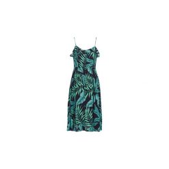 Sukienki długie Pepe jeans TULA. Zielone sukienki damskie Pepe Jeans, s, bez wzorów, z jeansu, bez kołnierzyka, bez rękawów, długie. Za 349,00 zł.