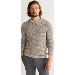 Mango Man - Sweter Seul. Swetry męskie Mango Man, s, bez wzorów, z bawełny, z okrągłym kołnierzem, bez kaptura. Za 139,90 zł.