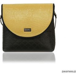 TOREBKA PURO CLASSIC 2350 OLD GOLD SHIMMER. Brązowe torebki klasyczne damskie Pakamera, bez wzorów, na ramię, bez dodatków. Za 179,00 zł.