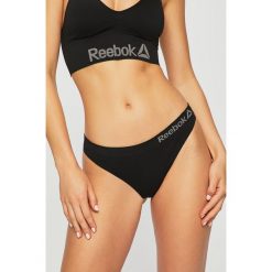 Reebok - Stringi (2-pack). Czarne majtki damskie Reebok, xs, z elastanu. Za 79,90 zł.
