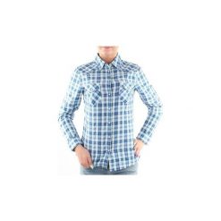 Koszule Lee Koszula Slim Western Intense 45PHHKK. Niebieskie koszule damskie marki Lee, m, bez wzorów, bez kołnierzyka, bez rękawów. Za 139,00 zł.