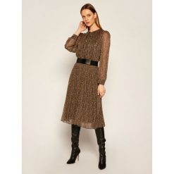 Sukienka codzienna Liu Jo WF0500 T4184. Pomarańczowe sukienki damskie Liu Jo, na co dzień, bez wzorów, bez kołnierzyka, bez rękawów, proste. Za 1049,00 zł.