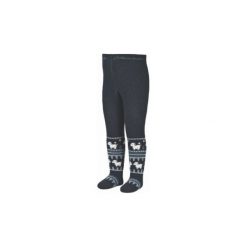 Sterntaler Rajstopy chłopięce Niedźwiedz polarny niebieski - Gr.Moda (6 - 24 miesięcy ). Niebieskie skarpetki chłopięce Sterntaler, bez wzorów, z elastanu. Za 49,00 zł.