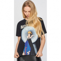 Koszulka z nadrukiem DISNEY - Czarny. Czarne t-shirty damskie marki Cropp, l, z motywem z bajki. Za 49,99 zł.