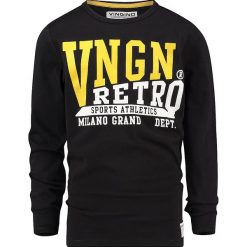 Koszulka "Jigelo" w kolorze czarnym. Czarne t-shirty chłopięce Vingino, z nadrukiem, z bawełny, bez rękawów. W wyprzedaży za 69,95 zł.