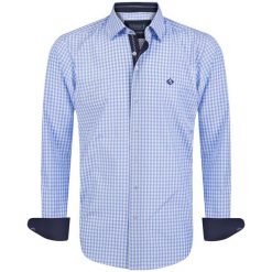 Sir Raymond Tailor Koszula Męska Point Xl Niebieska. Niebieskie koszule męskie Sir Raymond Tailor, xl, w kratkę, bez kołnierzyka, bez rękawów. Za 149,00 zł.