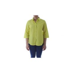 Koszule Persona By Marina Rinaldi 11121490. Zielone koszule damskie Persona by Marina Rinaldi, bez wzorów, marine, bez kołnierzyka, bez rękawów. Za 271,80 zł.