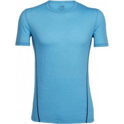 Koszulki do fitnessu męskie: Icebreaker Koszulka Termoaktywna Z Krótkim Rękawem Mens Aero Ss Crewe Capri/Admiral Xl