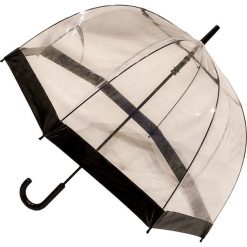 Transparentny parasol "Birdcage" w kolorze czarnym. Czarne parasole marki Blooming Brollies, bez wzorów. W wyprzedaży za 72,95 zł.