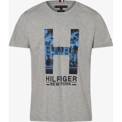Tommy Hilfiger - T-shirt męski, szary. Szare t-shirty męskie TOMMY HILFIGER, m, bez wzorów, bez kołnierzyka. Za 229,95 zł.