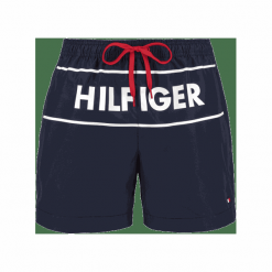 Tommy Hilfiger spodenki kąpielowe męskie UM0UM01712 Medium Drawstring M ciemnoniebieskie. Niebieskie kąpielówki męskie TOMMY HILFIGER, m, bez wzorów. W wyprzedaży za 219,00 zł.