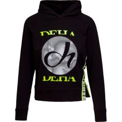 Bluza z kapturem DEHA ACTIVE. Czarne bluzy damskie Deha, m, z nadrukiem, z bawełny, bez rękawów, z kapturem. Za 460,00 zł.