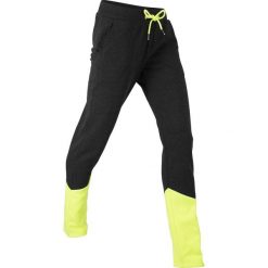 Spodnie dresowe, długie, z kolekcji Maite Kelly, Level 1 bonprix czarno-żółty neonowy melanż. Czarne spodnie dresowe damskie marki bonprix, melanż, z dresówki. Za 37,99 zł.