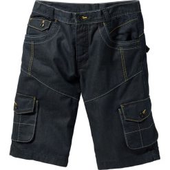 Bermudy męskie: Bermudy dżinsowe "Loose fit" bonprix czarny