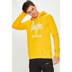 Hype - Bluza. Żółte bluzy męskie marki Hype, m, z nadrukiem, z bawełny, z kapturem. W wyprzedaży za 149,90 zł.