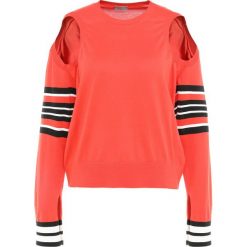 MRZ PARICOLLO ML RIGATTO Sweter red/black/opticalwhite. Czerwone swetry klasyczne damskie marki MRZ, m, z jedwabiu. W wyprzedaży za 542,70 zł.