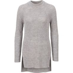 Sweter dzianinowy bonprix jasnoszary melanż. Niebieskie swetry klasyczne damskie marki ARTENGO, z elastanu, ze stójką. Za 89,99 zł.
