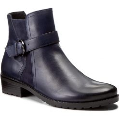 Botki CAPRICE - 9-25418-29 Ocean Antic Co 846. Niebieskie botki damskie skórzane marki Caprice, na obcasie. W wyprzedaży za 239,00 zł.