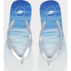 Japonki damskie. Klapki damskie w paski, z gumy, bez obcasa. Za 39,99 zł.