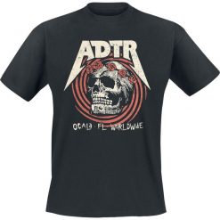 T-shirty męskie z nadrukiem: A Day To Remember Flower Skull T-Shirt czarny