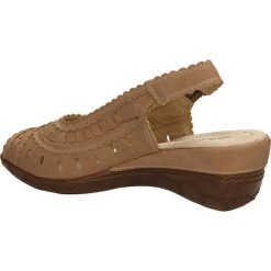 SANDAŁY CASU FY5026. Brązowe sandały damskie Casu. Za 54,99 zł.