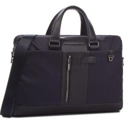 Torba na laptopa PIQUADRO - CA3339BR BLU. Niebieskie torby męskie skórzane Piquadro, bez wzorów, z materiału. Za 1169,00 zł.