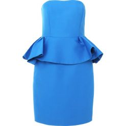 Sukienki hiszpanki: Halston Heritage STRAPLESS DRESS PEPLUM Sukienka koktajlowa lapis