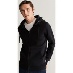 Mango Man - Bluza Bady. Niebieskie bluzy męskie Mango Man, s, bez wzorów, z bawełny, z kapturem, bez rękawów, z kapturem. W wyprzedaży za 89,90 zł.