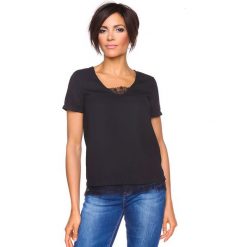 T-shirty damskie: Koszulka „Nadine” w kolorze czarnym