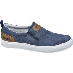 Tenisówki męskie Bench granatowe. Niebieskie trampki męskie Bench, bez wzorów, z gumy, sportowe, bez zapięcia. Za 119,90 zł.