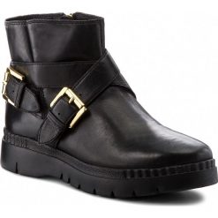 Buty zimowe damskie: Botki GEOX – D Emsley A D747BA 000LC C9999 Black