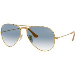 Ray-Ban - Okulary Aviator Large Metal. Żółte okulary przeciwsłoneczne męskie Ray-Ban, z materiału. W wyprzedaży za 399,90 zł.