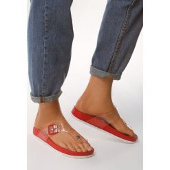 Czerwone Japonki Very Big. Czerwone klapki damskie Born2be, bez wzorów, bez obcasa. Za 29,99 zł.