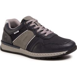 Sneakersy RIEKER - B5128-14 Blau. Niebieskie sneakersy męskie Rieker, na co dzień, bez wzorów, ze skóry ekologicznej, bez zapięcia. W wyprzedaży za 239,00 zł.