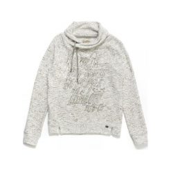 Bluzy rozpinane damskie: Timeout Bluza Damska S Kremowy