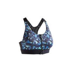 Stanik fitness kardio 900. Niebieskie buty sportowe damskie DOMYOS, m, bez wzorów, z elastanu, na fitness i siłownię. Za 79,99 zł.