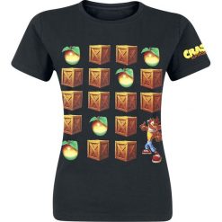 Crash Bandicoot Äpfel und Boxen Koszulka damska czarny. T-shirty damskie marki Crash Bandicoot, l, z nadrukiem, z okrągłym kołnierzem. Za 42,90 zł.