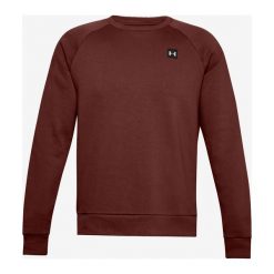 Under Armour Rival Fleece Bluza Czerwony. Czerwone bluzy męskie Under Armour, xl, bez wzorów, z bawełny, bez kołnierzyka, bez rękawów, bez kaptura. Za 188,95 zł.
